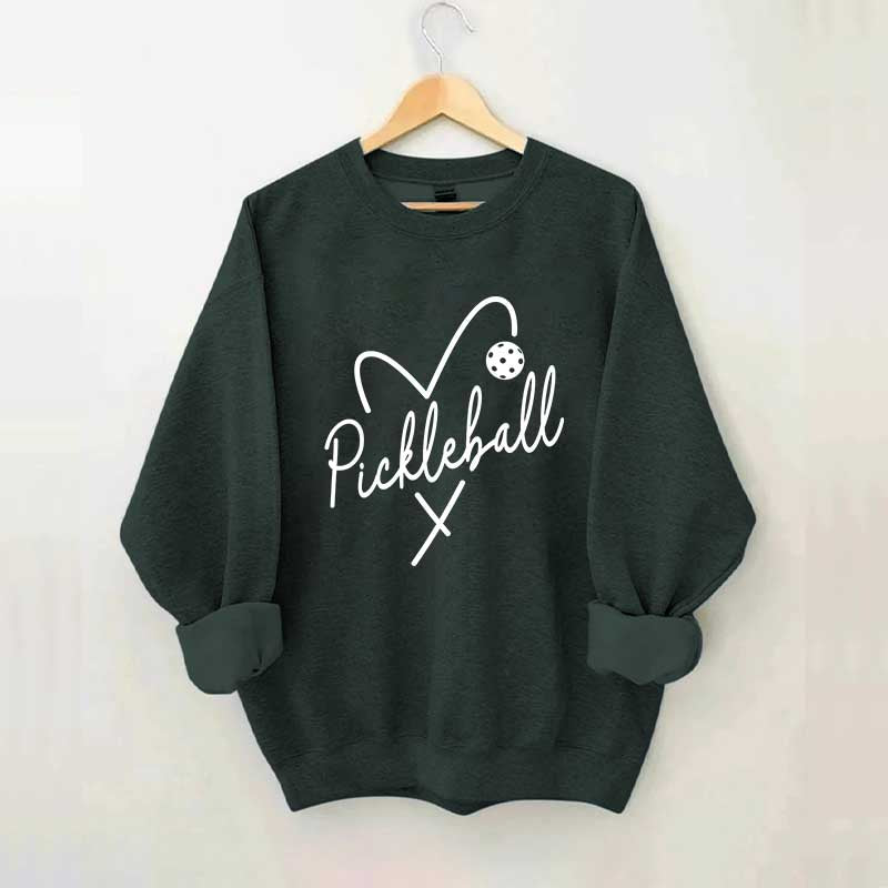 Pickleball Heart Sweatshirt