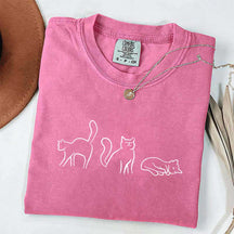 Minimalist Cat Mama Simple Cute T-Shirt