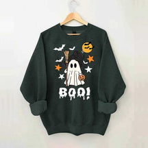 Halloween Boo Ghost Spooky Fall Sweatshirt