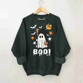 Halloween Boo Ghost Spooky Fall Sweatshirt