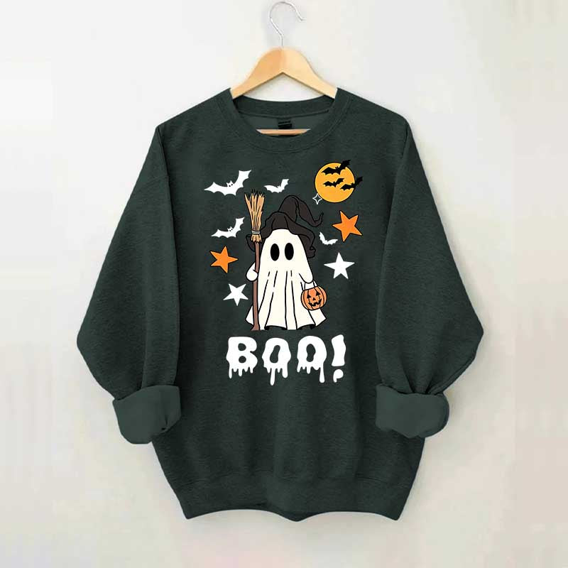Halloween Boo Ghost Spooky Fall Sweatshirt