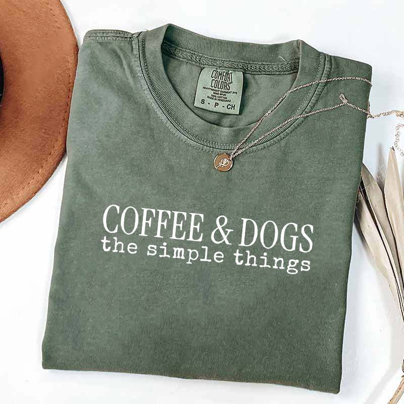 Coffee & Dogs The Simple Things T-Shirt