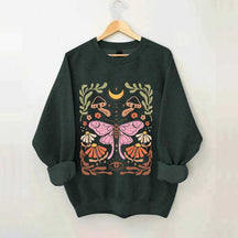 Luna Moth Floral Sweatshirt