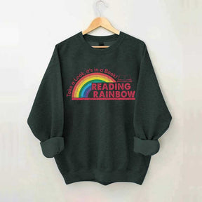 Teacher Reading Rainbow Sweatshirt
