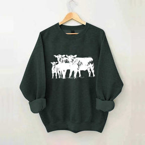 Cute Cow Western Country Love Sweatshirt