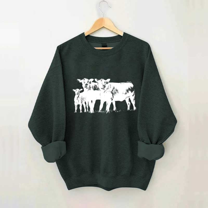 Cute Cow Western Country Love Sweatshirt