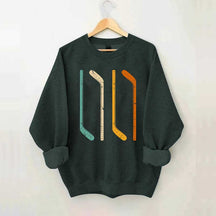 Ice Hockey Stick Vintage Sweatshirt