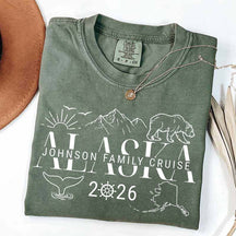 Custom Alaska Cruise Group Matching Vacation T-Shirt