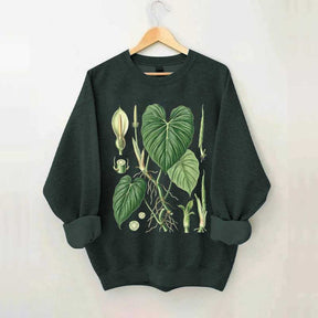 Philodendron Vintage Plant Anatomy Sweatshirt
