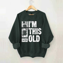 I'm This Old Nostalgic Cassette Floppy Sweatshirt