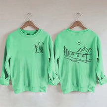 Minimalist Ski Design Sweatshirt