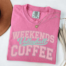 Weekends Coffee Volleyball T-Shirt