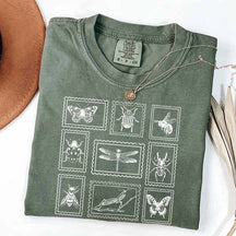 Insect Stamp Vintage Bug Lover T-Shirt