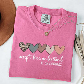 Accept Love Understand Autism Acceptance T-Shirt