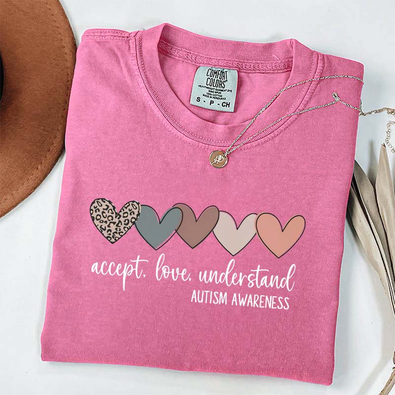 Accept Love Understand Autism Acceptance T-Shirt