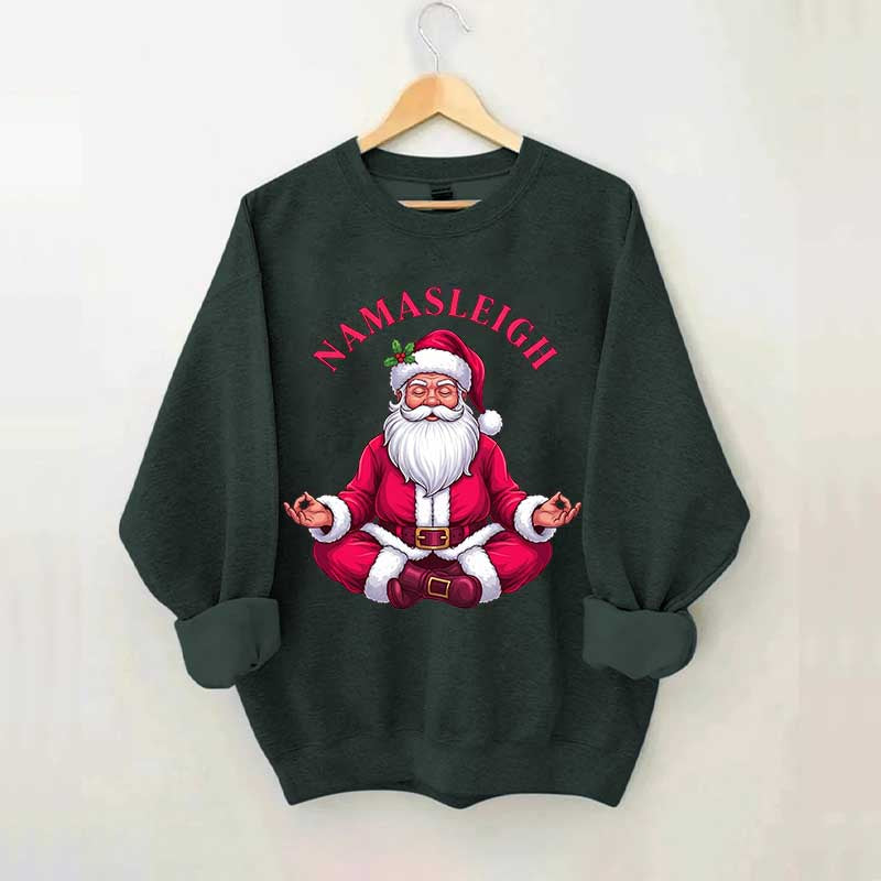 Namasleigh Santa Sweatshirt