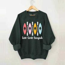 Women Kayaking Canoeing Sweatshirt