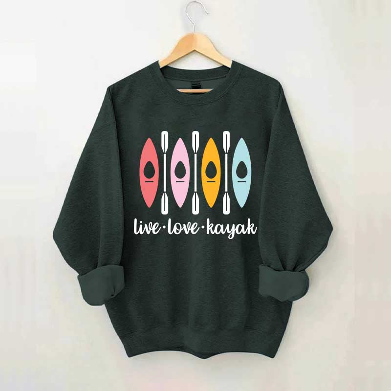 Women Kayaking Canoeing Sweatshirt