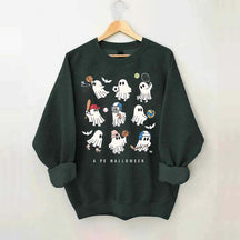 PE Teacher Halloween Spooky Sweatshirt