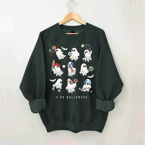 PE Teacher Halloween Spooky Sweatshirt