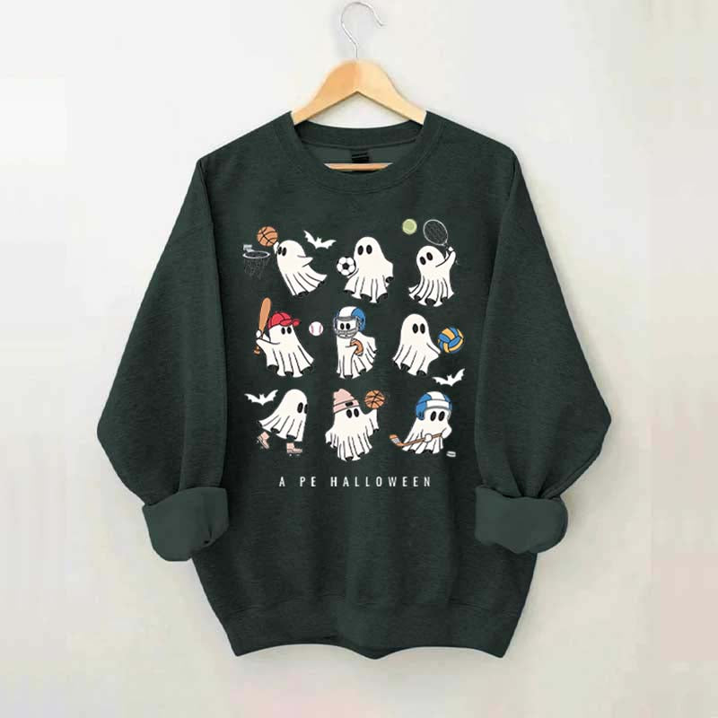 PE Teacher Halloween Spooky Sweatshirt