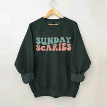 Retro Christmas Sunday Scaries Sweatshirt