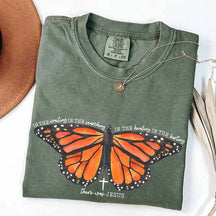 There Was Jesus Religious Butterfly T-Shirt