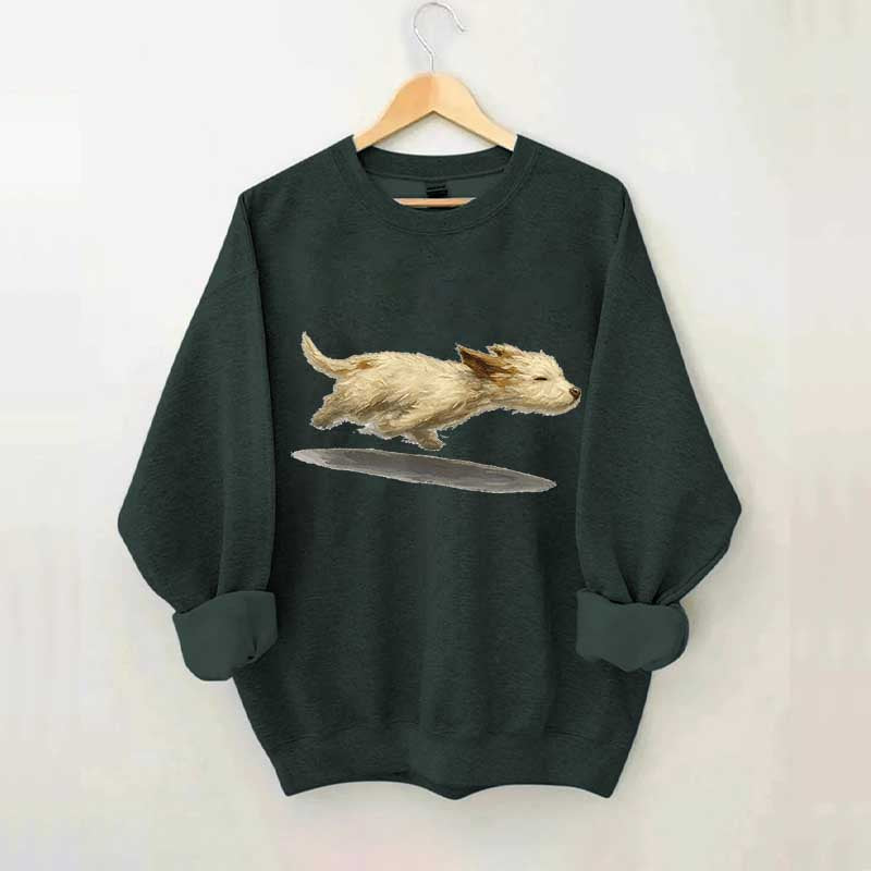 Cute Running Dog Sweatshirt