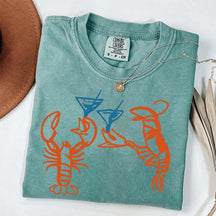 Lobster Crab Martini T-Shirt