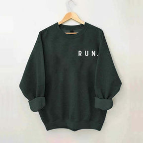 Minimalist Running Marathon Runner Sweatshirt