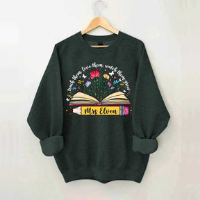Custom Teacher Wildflower Sweatshirt