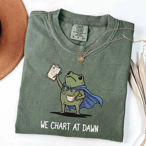 We Chart At Dawn Nurse ER Team T-Shirt