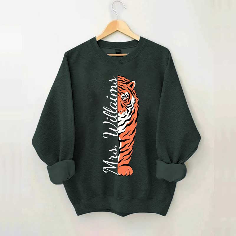 Personalized Tigers School Spirit Sweatshirt