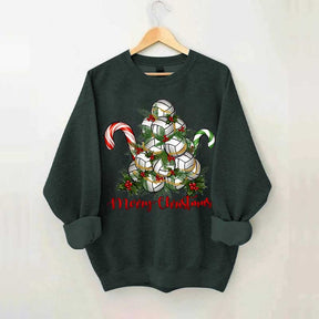 Volleyball Christmas Merry Xmas Sweatshirt