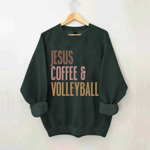 Jesus Coffee Volleyball Sweatshirt