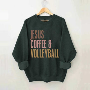 Jesus Coffee Volleyball Sweatshirt