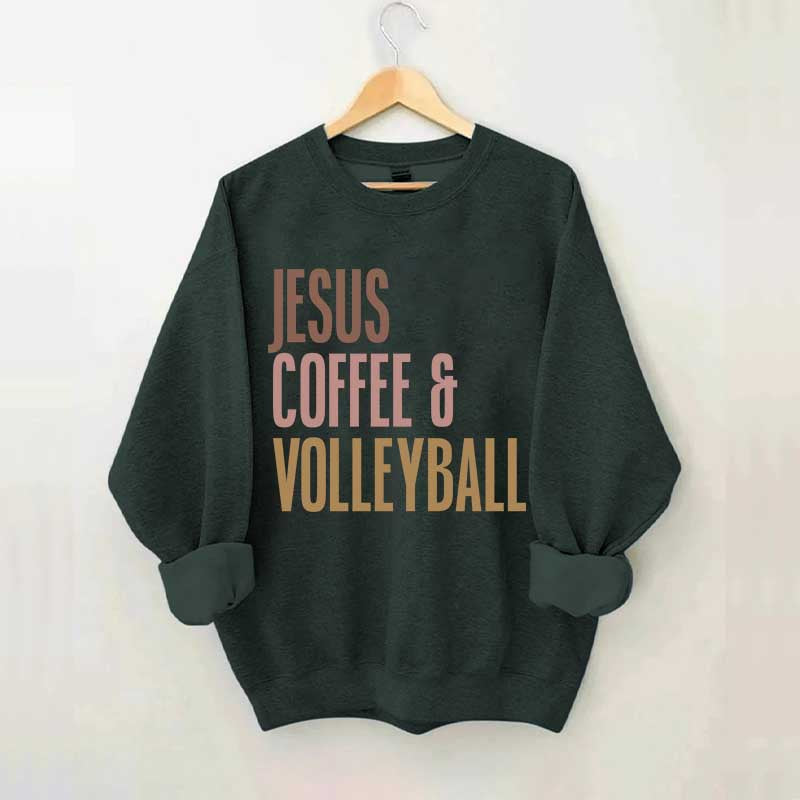 Jesus Coffee Volleyball Sweatshirt