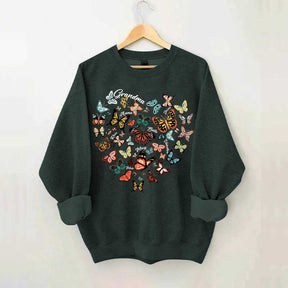 Leopard Heart Butterfly Sweatshirt