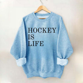 Hockey Is Life Minimalist Sweatshirt