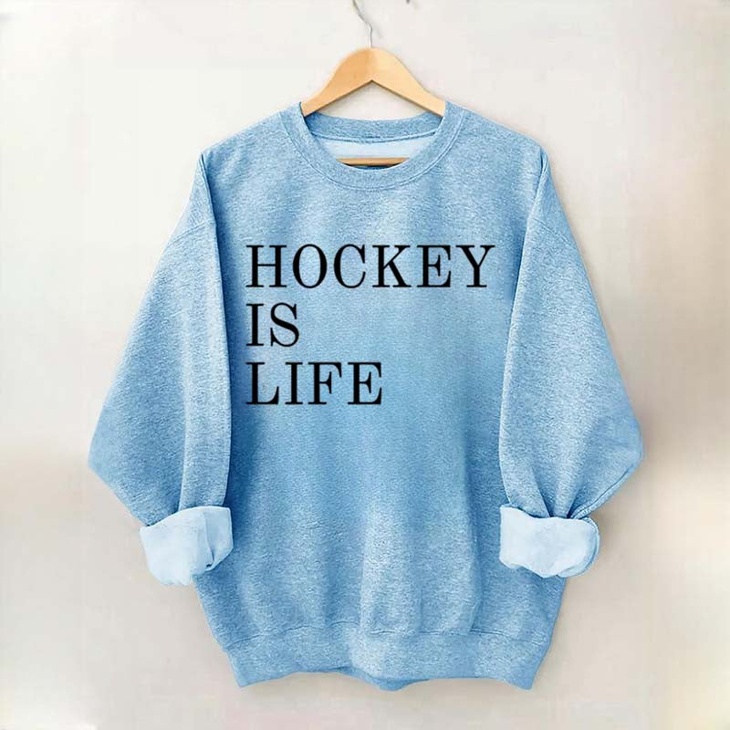 Hockey Is Life Minimalist Sweatshirt