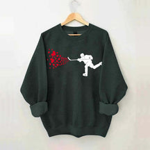 Ice Hockey Hearts Player Sweatshirt