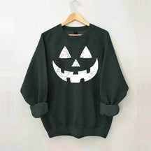 Retro Fall Pumpkin Face Sweatshirt