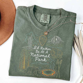 I'd Rather Be At America Parks Lovers T-Shirt