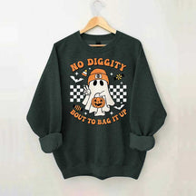 Funny No Diggity Bout To Bag It Up Sweatshirt