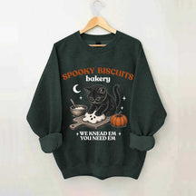 Kitty Biscuits Vintage Baking Pumpkin Sweatshirt
