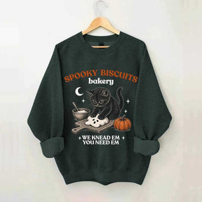 Kitty Biscuits Vintage Baking Pumpkin Sweatshirt