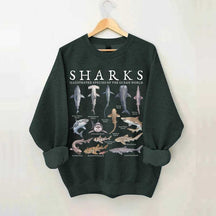 Vintage Shark Species Sweatshirt