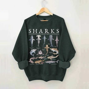 Vintage Shark Species Sweatshirt