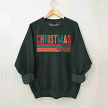 Retro Christmas Santa Clause Xmas Light Sweatshirt