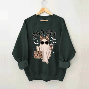 Boo-Jee Ghost Leopard Sweatshirt